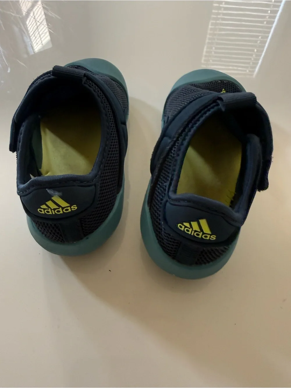 adidas Kids Navy & Teal Mesh Shoes